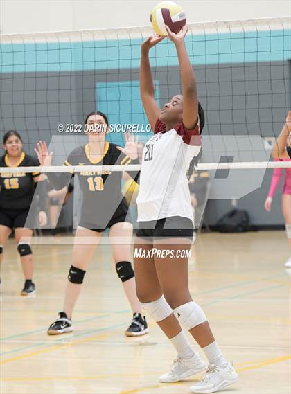 Thumbnail 2 in Cicero Prep Academy vs. Maryvale (Epic Tourneys Volleyball Invite) photogallery.