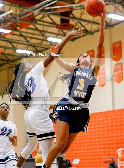 Thumbnail 3 in Norview vs Riverdale Baptist (StatVa Girls Basketball Classic) photogallery.