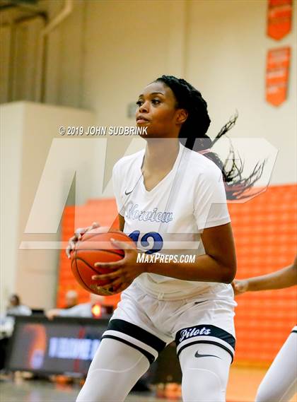Thumbnail 2 in Norview vs Riverdale Baptist (StatVa Girls Basketball Classic) photogallery.