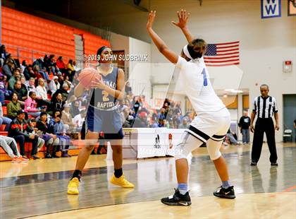 Thumbnail 1 in Norview vs Riverdale Baptist (StatVa Girls Basketball Classic) photogallery.
