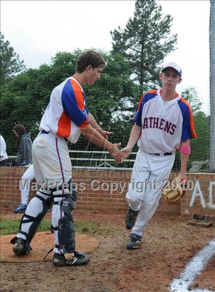 Thumbnail 2 in Athens Drive vs Apex (NCHSAA 4A Playoffs) photogallery.