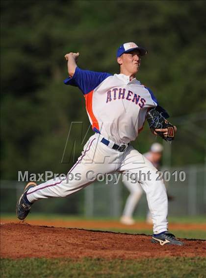 Thumbnail 2 in Athens Drive vs Apex (NCHSAA 4A Playoffs) photogallery.