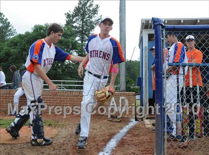 Thumbnail 3 in Athens Drive vs Apex (NCHSAA 4A Playoffs) photogallery.
