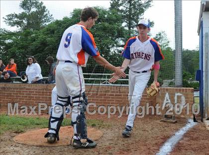 Thumbnail 1 in Athens Drive vs Apex (NCHSAA 4A Playoffs) photogallery.