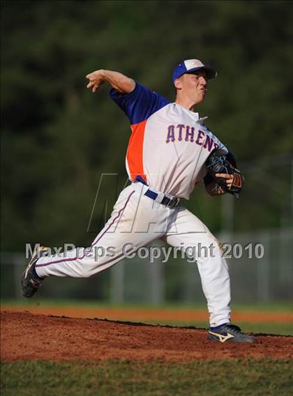Thumbnail 2 in Athens Drive vs Apex (NCHSAA 4A Playoffs) photogallery.
