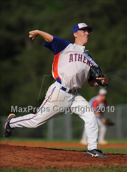 Thumbnail 1 in Athens Drive vs Apex (NCHSAA 4A Playoffs) photogallery.