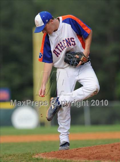 Thumbnail 3 in Athens Drive vs Apex (NCHSAA 4A Playoffs) photogallery.