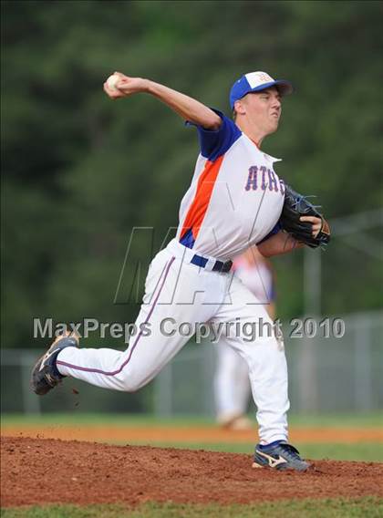 Thumbnail 3 in Athens Drive vs Apex (NCHSAA 4A Playoffs) photogallery.