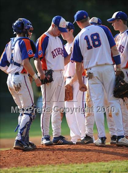 Thumbnail 3 in Athens Drive vs Apex (NCHSAA 4A Playoffs) photogallery.