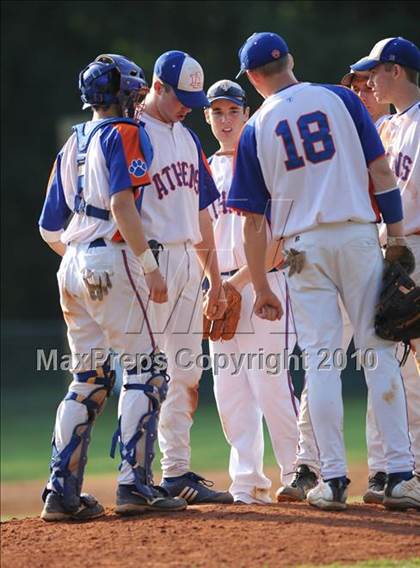 Thumbnail 1 in Athens Drive vs Apex (NCHSAA 4A Playoffs) photogallery.
