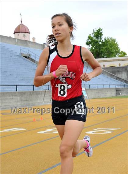 Thumbnail 2 in CIF NCS Masters Track & Field Championships (Girls 1600) photogallery.