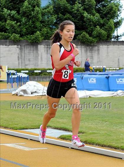 Thumbnail 2 in CIF NCS Masters Track & Field Championships (Girls 1600) photogallery.