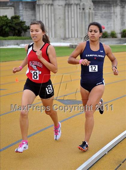 Thumbnail 2 in CIF NCS Masters Track & Field Championships (Girls 1600) photogallery.