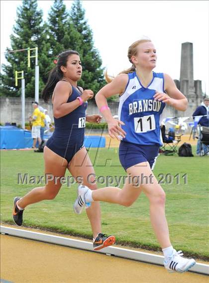 Thumbnail 2 in CIF NCS Masters Track & Field Championships (Girls 1600) photogallery.