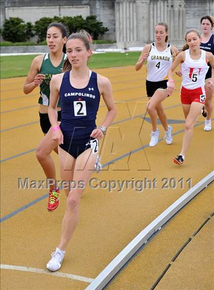 Thumbnail 3 in CIF NCS Masters Track & Field Championships (Girls 1600) photogallery.