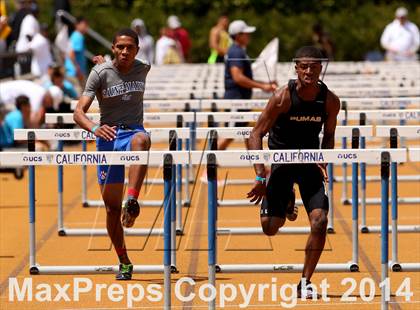 Thumbnail 1 in CIF NCS Masters Track and Field (Boys 110 Meter Hurdles Prelims and Finals) photogallery.