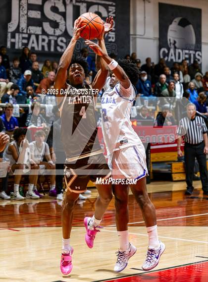 Thumbnail 1 in Landon vs. Gonzaga (Capital Hoops Mayhem on Military) photogallery.