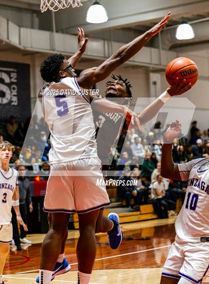 Thumbnail 3 in Landon vs. Gonzaga (Capital Hoops Mayhem on Military) photogallery.