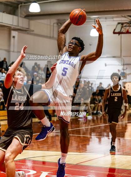 Thumbnail 3 in Landon vs. Gonzaga (Capital Hoops Mayhem on Military) photogallery.