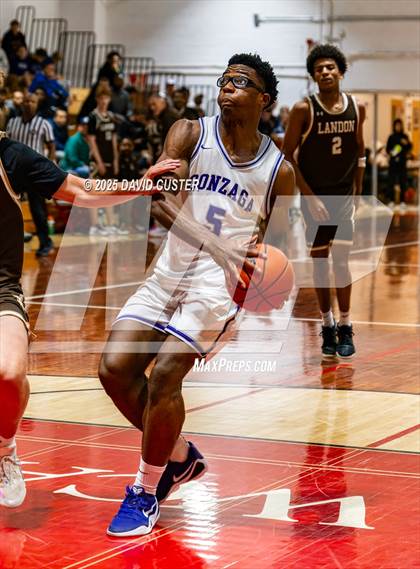 Thumbnail 2 in Landon vs. Gonzaga (Capital Hoops Mayhem on Military) photogallery.