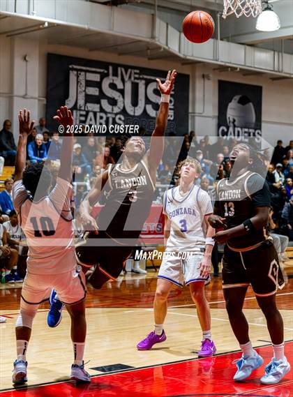 Thumbnail 2 in Landon vs. Gonzaga (Capital Hoops Mayhem on Military) photogallery.