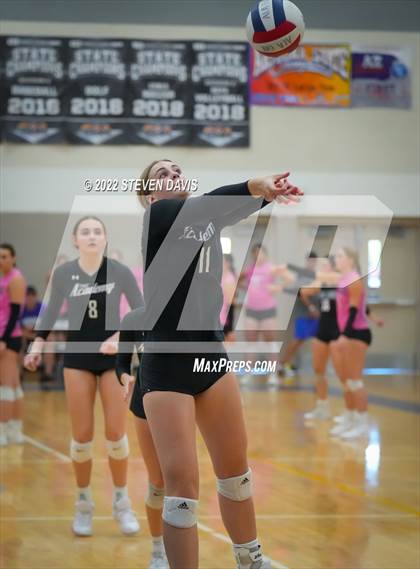 Thumbnail 2 in Scottsdale Christian Academy vs. Snowflake (Spiketown invitational) photogallery.