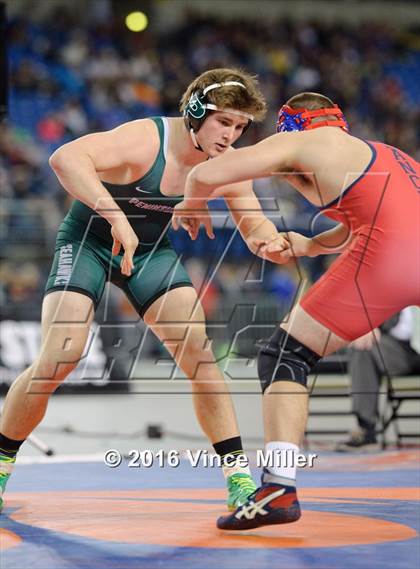 Thumbnail 1 in WIAA 3A 195 LB Championship  photogallery.