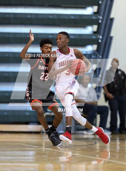Thumbnail 2 in Hayfield vs. Annandale (George Long Holiday Hoops Tournament) photogallery.