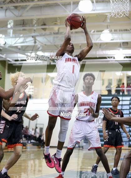 Thumbnail 1 in Hayfield vs. Annandale (George Long Holiday Hoops Tournament) photogallery.