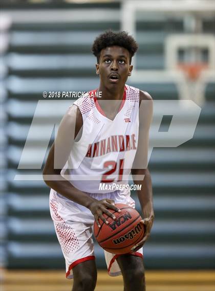 Thumbnail 2 in Hayfield vs. Annandale (George Long Holiday Hoops Tournament) photogallery.
