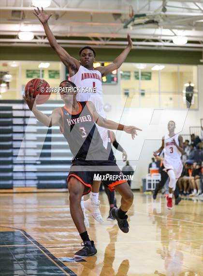 Thumbnail 3 in Hayfield vs. Annandale (George Long Holiday Hoops Tournament) photogallery.