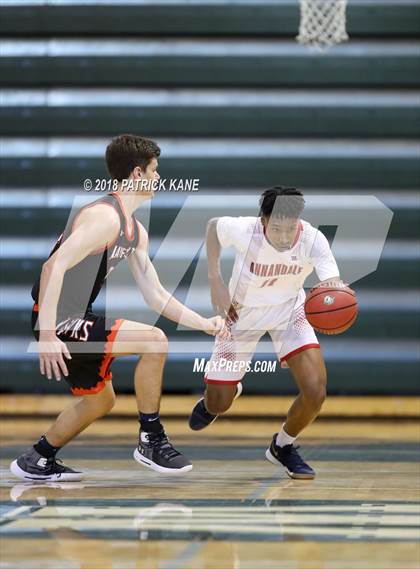 Thumbnail 1 in Hayfield vs. Annandale (George Long Holiday Hoops Tournament) photogallery.