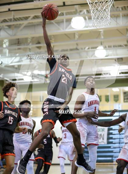 Thumbnail 3 in Hayfield vs. Annandale (George Long Holiday Hoops Tournament) photogallery.