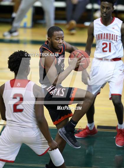 Thumbnail 1 in Hayfield vs. Annandale (George Long Holiday Hoops Tournament) photogallery.