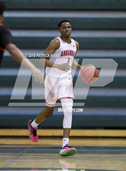 Thumbnail 1 in Hayfield vs. Annandale (George Long Holiday Hoops Tournament) photogallery.