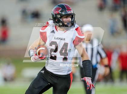 Thumbnail 1 in Lamar vs. Lutheran - MSHSAA Class 2 Show-Me Bowl photogallery.
