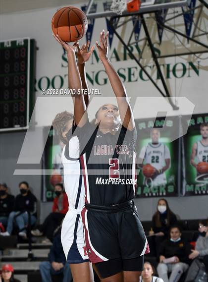 Thumbnail 3 in Laguna Creek vs. San Joaquin Memorial (St. Mary's Stockton MLK Showcase) photogallery.