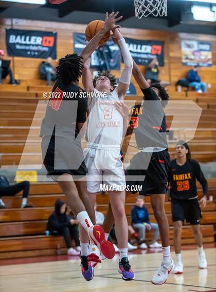 Thumbnail 1 in Eastside Catholic (WA) vs Fairfax (Torrey Pines Holiday Classic Tip-Off ) photogallery.