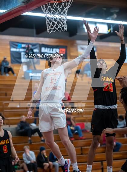 Thumbnail 2 in Eastside Catholic (WA) vs Fairfax (Torrey Pines Holiday Classic Tip-Off ) photogallery.