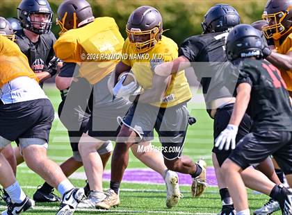 Thumbnail 1 in Eastbrook vs Monroe Central (Grant County Scrimmage) photogallery.