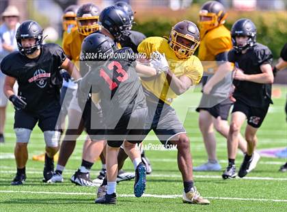 Thumbnail 2 in Eastbrook vs Monroe Central (Grant County Scrimmage) photogallery.
