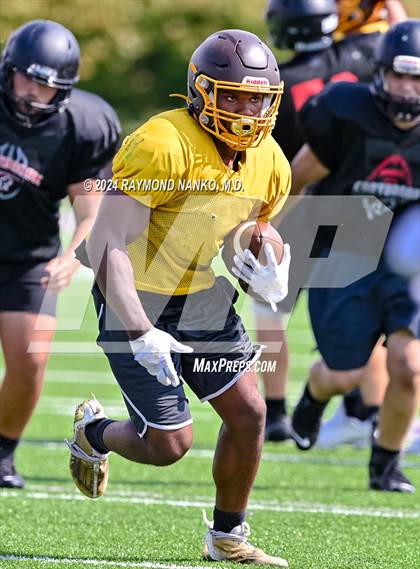 Thumbnail 2 in Eastbrook vs Monroe Central (Grant County Scrimmage) photogallery.