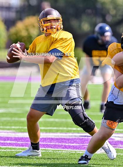 Thumbnail 2 in Eastbrook vs Monroe Central (Grant County Scrimmage) photogallery.