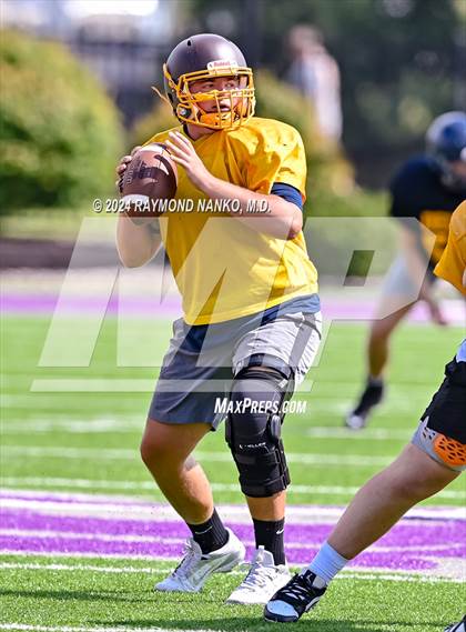 Thumbnail 3 in Eastbrook vs Monroe Central (Grant County Scrimmage) photogallery.