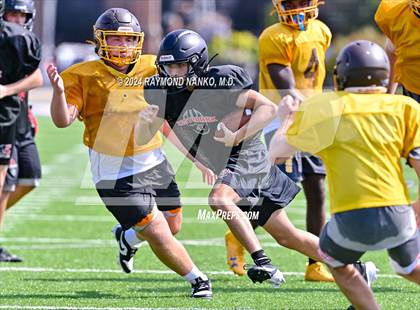 Thumbnail 1 in Eastbrook vs Monroe Central (Grant County Scrimmage) photogallery.