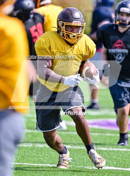 Thumbnail 3 in Eastbrook vs Monroe Central (Grant County Scrimmage) photogallery.