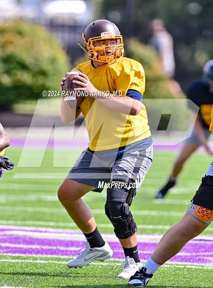 Thumbnail 2 in Eastbrook vs Monroe Central (Grant County Scrimmage) photogallery.