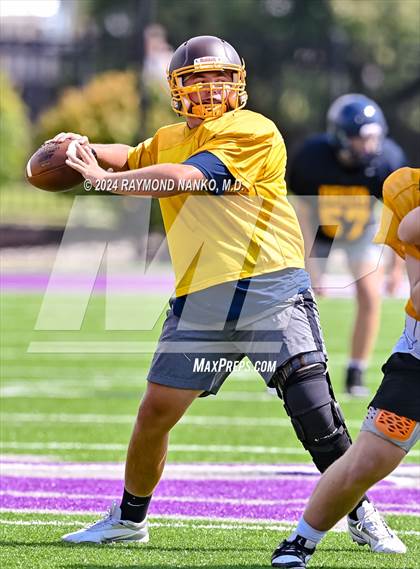 Thumbnail 3 in Eastbrook vs Monroe Central (Grant County Scrimmage) photogallery.