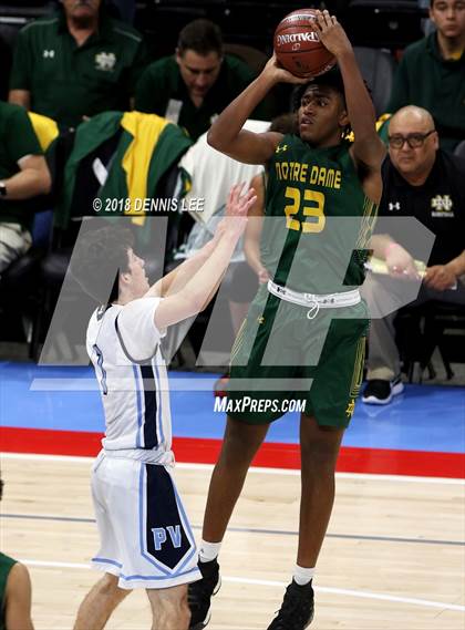 Thumbnail 2 in Notre Dame @ Pleasant Valley (CIF State D3 Final) photogallery.