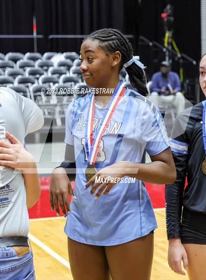 Thumbnail 2 in Harlan vs. Cinco Ranch (UIL 6A Volleyball Semifinal Medal Ceremony) photogallery.